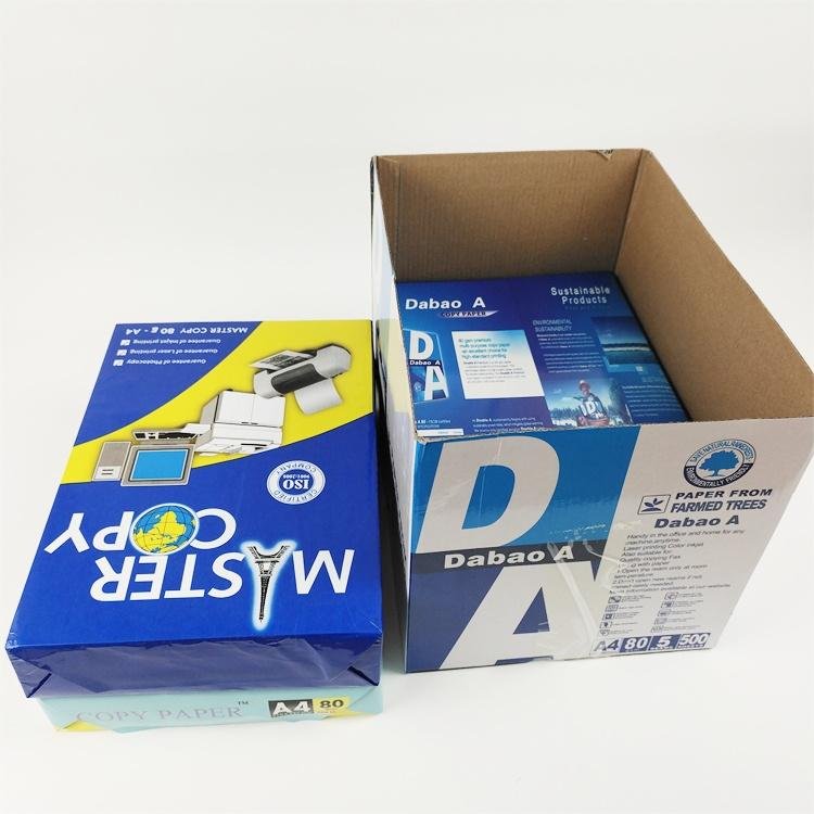    White Office Copy Paper 70GSM/80GSM A4 Paper With Custom Printing Pack 3