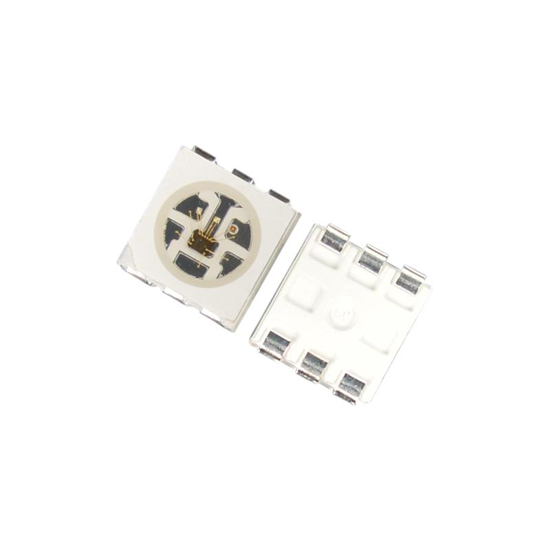 LC8808B 5050SMD 0.15W 雙線數據傳輸 IC內置幻彩燈珠LED 5050RGB 可尋址芯片