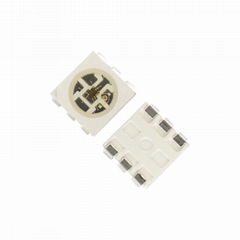 LC8822 5050SMD 0.3W 双线数据传输 兼容IC APA102 IC内置幻彩灯珠LED 5050RGB 可