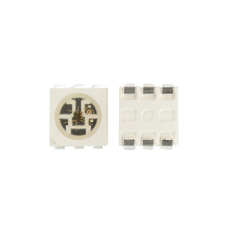 LC8822 5050SMD 0.3W 雙線數據傳輸 兼容IC APA102 IC內置幻彩燈珠LED 5050RGB 可 2