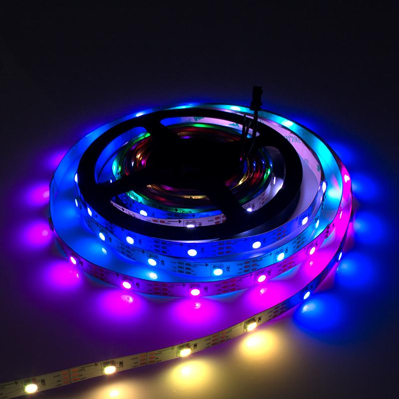 SMD5050 RGB LC8812B 30灯 10宽 PCB DC 5V幻彩灯条 照明可寻址Led灯带 2