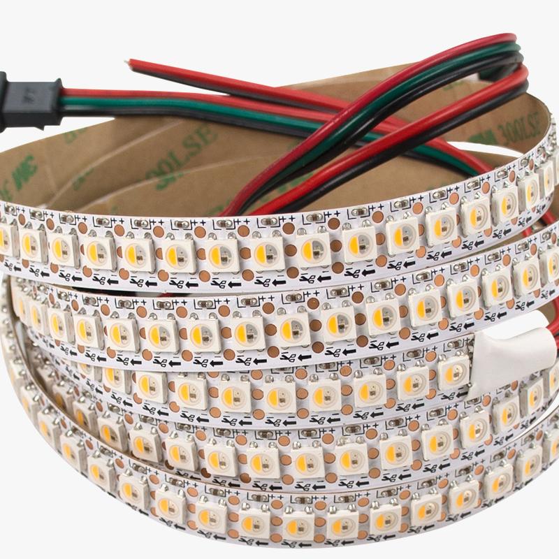 SMD5050 RGBW 四合一 LC8812C 144燈 10寬 PCB DC 5V幻彩燈條 照明可尋址Led燈帶 2