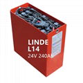 LINDE L14 Battery 24V 240Ah 2PZSH240 Electric operated forklift bat 1