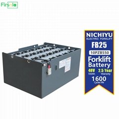 NICHIYU FB25 Forklift Battery 48V 550Ah 10PZB550 Batteries for NICHIYU FB25 Fork