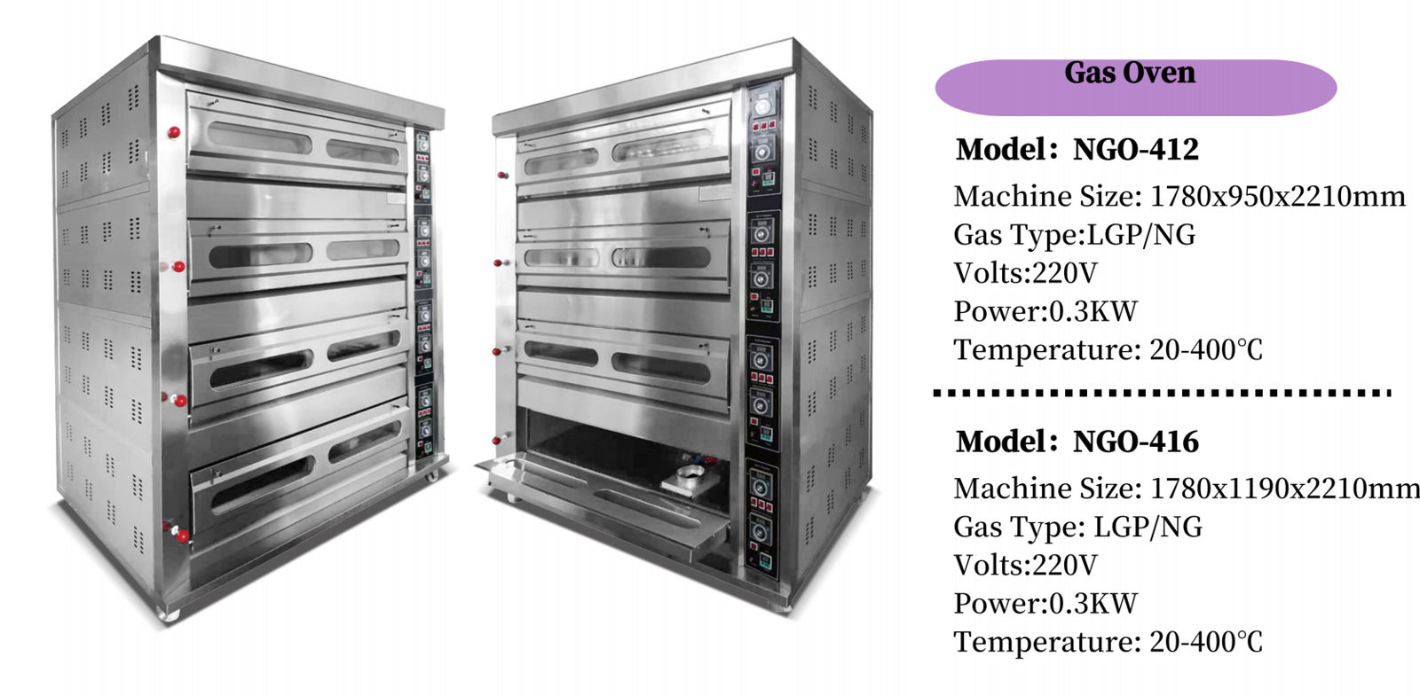 1Deck to 4Deck Gas/Eletric Bakery Oven 4