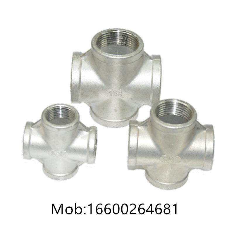Stainless steel alloy steel socket threaded four-way forged fittings 1