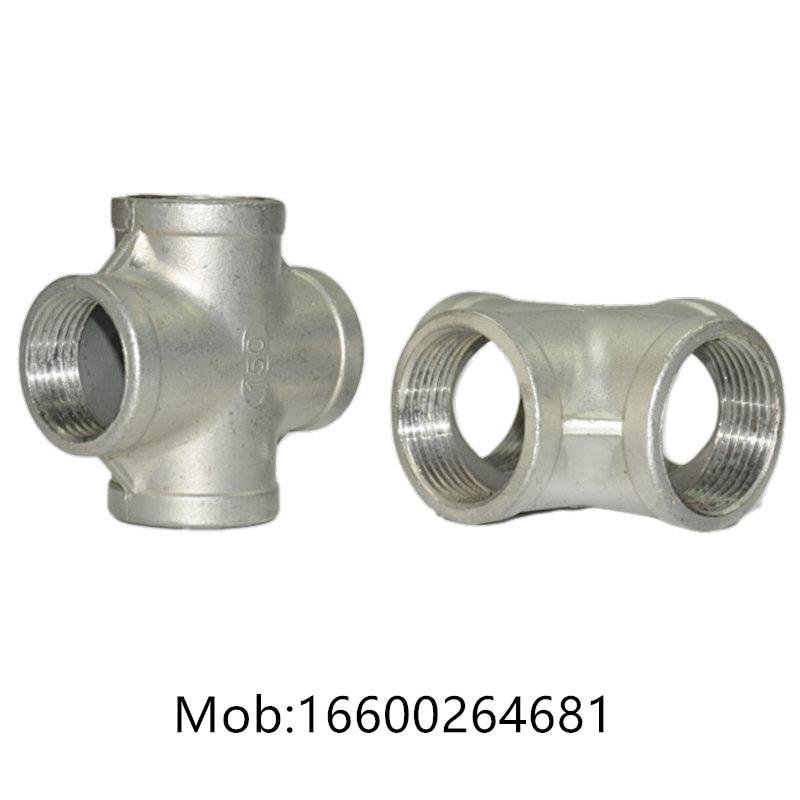 Stainless steel alloy steel socket threaded four-way forged fittings 2