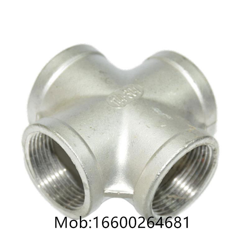 Stainless steel alloy steel socket threaded four-way forged fittings 5