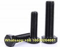 High strength cylindrical head black hexagonal bolt