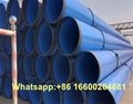 Plastic coated steel pipes for fire protection