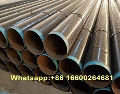 Seamless steel pipes for natural gas and oil transportation pipelines