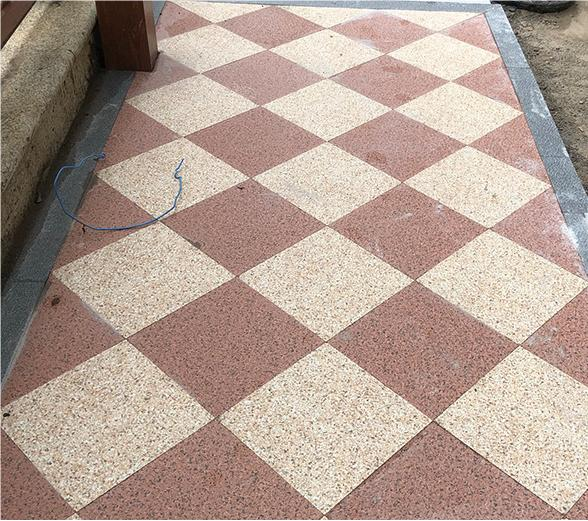 Maple leaf red Ecological Paving Stone 20mm Outdoor Anti-slip Floor tiles 3