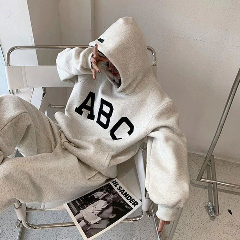 ABC Letter Sweater FOG High Street Loose Fashion Hoodie Fashion Brand Men's 2