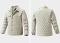 Men's jacket Korean slim fit thin cotton diamond plaid jacket 3