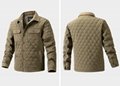 Men's jacket Korean slim fit thin cotton diamond plaid jacket 4