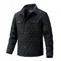 Men's jacket Korean slim fit thin cotton diamond plaid jacket 1