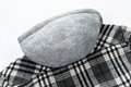 Men's jacket plaid woolen thickened hooded jacket, European and American fashion 3