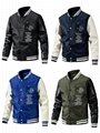 Men's jacket Korean version slim fit thin cotton embroidered color block 3