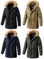 Men's coat, new winter wash, hat off, slim fit, medium length jacket, men's top 2