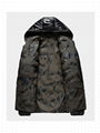 Men's cotton jacket with thickened camouflage double-sided coat 5