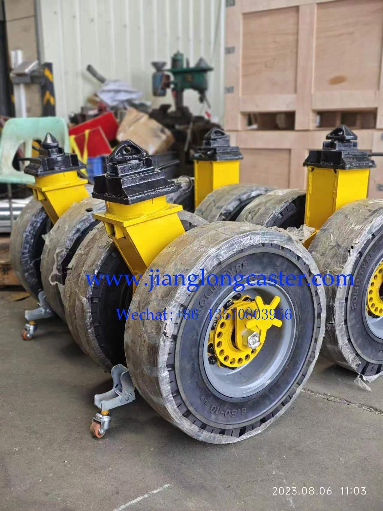 9 TONS/SET RUBBER Container caster 3