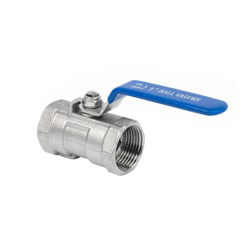 1PC Stainless Steel Threaded Ball Valve 2