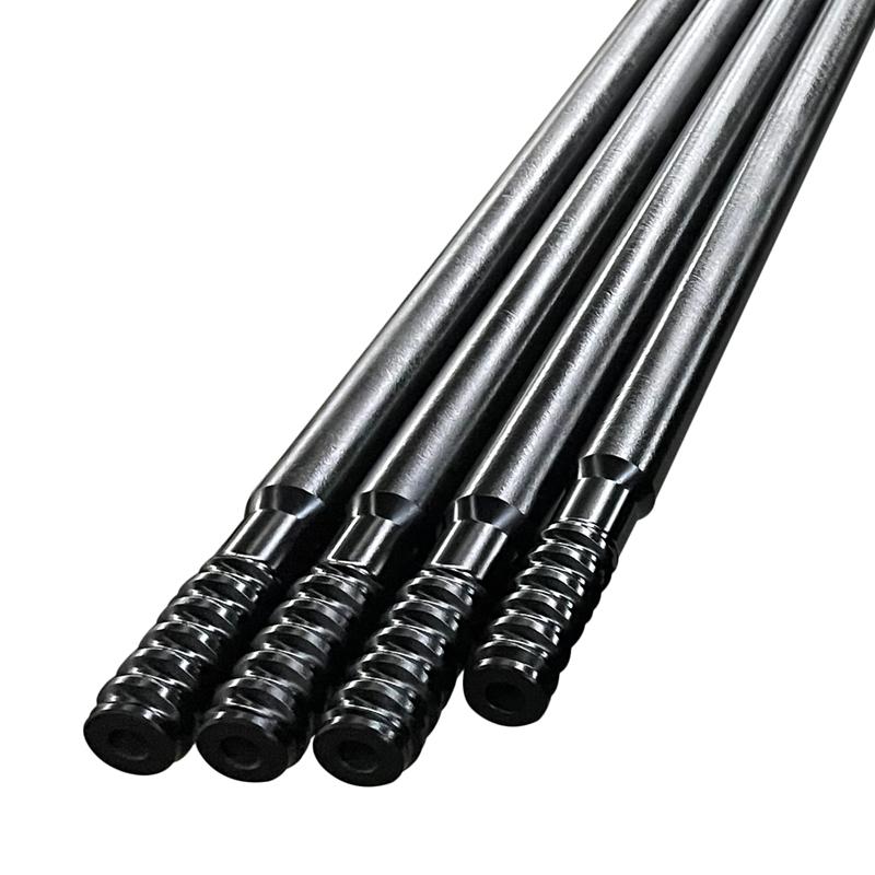 Hard rock drilling T51 610mm to 6400mm Thread Extension Drill Rod