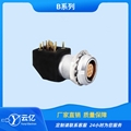 插拔推拉自锁连接器2B2芯3芯