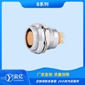 M12圆形推拉自锁连接器 TGG连接器插头MHG快速插拔航空插头