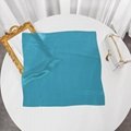 Women 100%Silk Thin Solid Color Scarf Monochrome Small Square Scarf Handkerchief 3