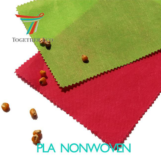 compostable bag material 100% biodegradable PLA spunbond nonwoven fabric 2