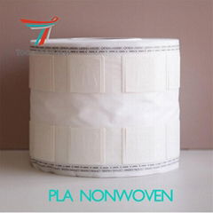 tea,coffee bag non-woven materials compostable corn fiber PLA nonwoven fabric