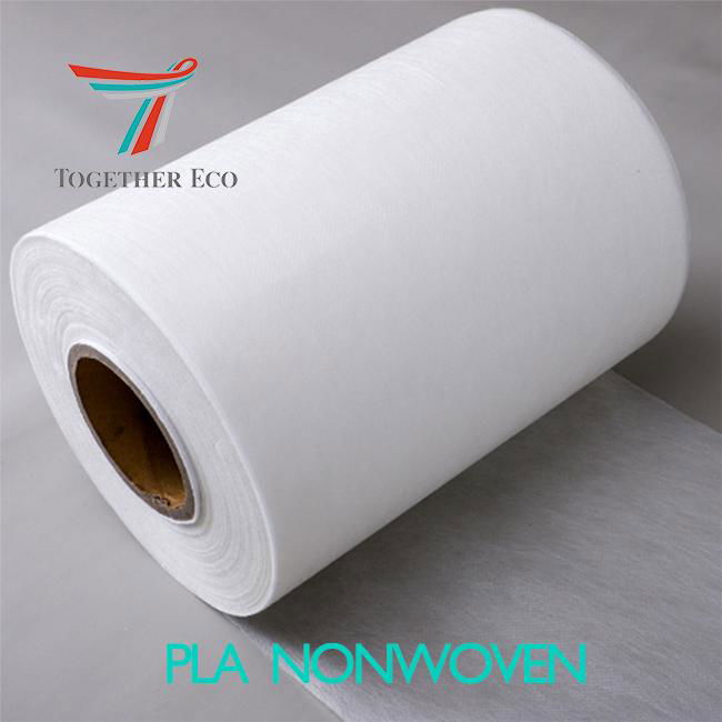 tea,coffee bag non-woven materials compostable corn fiber PLA nonwoven fabric 4