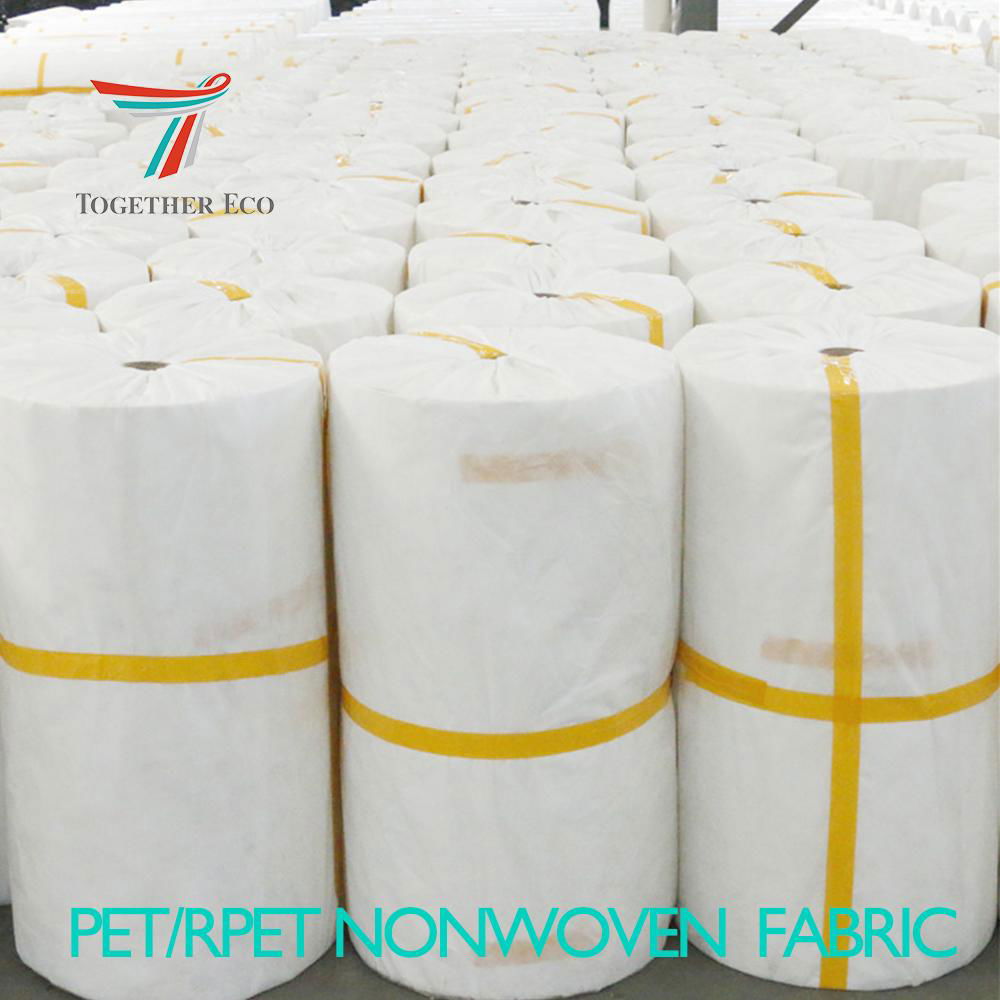 Recycled polyester non woven RPET SPUNBOND NONWOVEN FABRIC 4