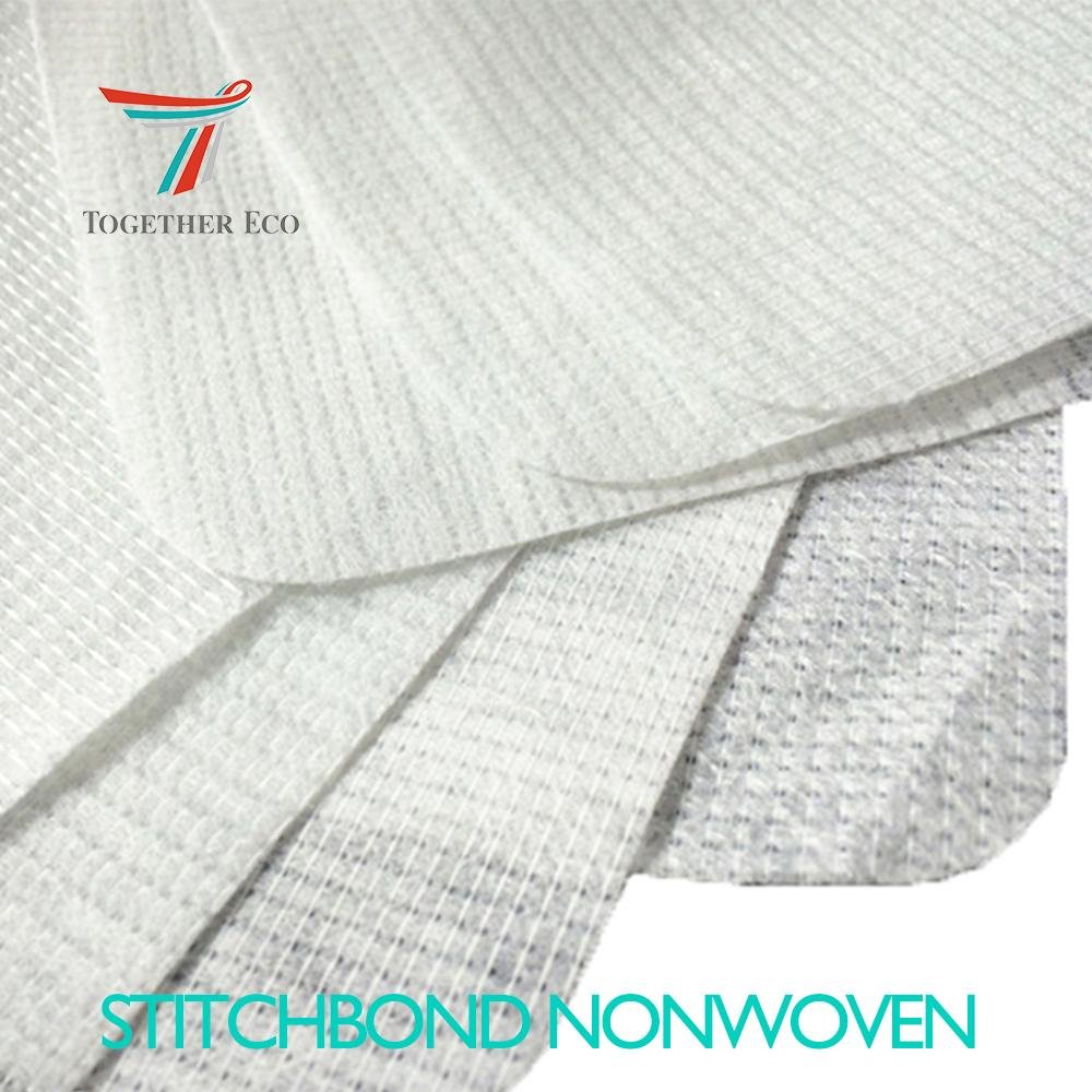polyester non woven fabric rolls rpet stitch bonded non-woven fabric for shoes 3