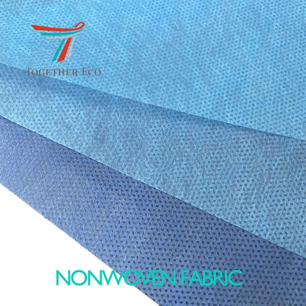 medical blue smms nonwoven fabric hydrophobic meltblown sms non-woven fabric 2
