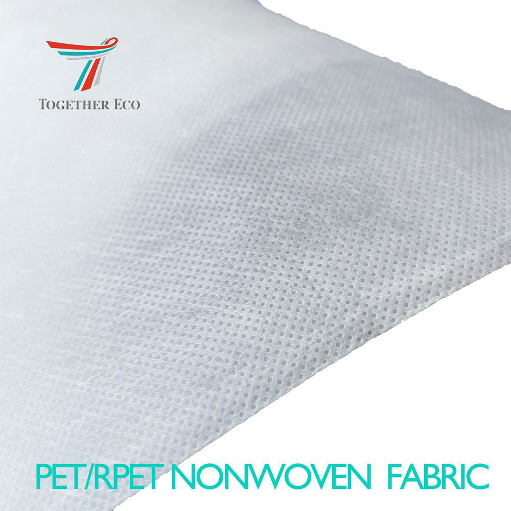 40Gsm PET Nonwoven Wallpaper 100 Polyester Spunbond Nonwoven Fabric 5