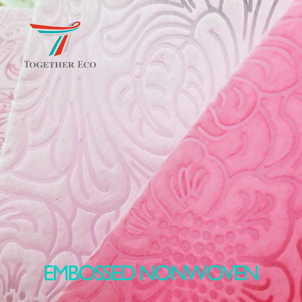 flower wrapping 3D spunbond nonwoven fabric embossed pp non-woven cloth 2