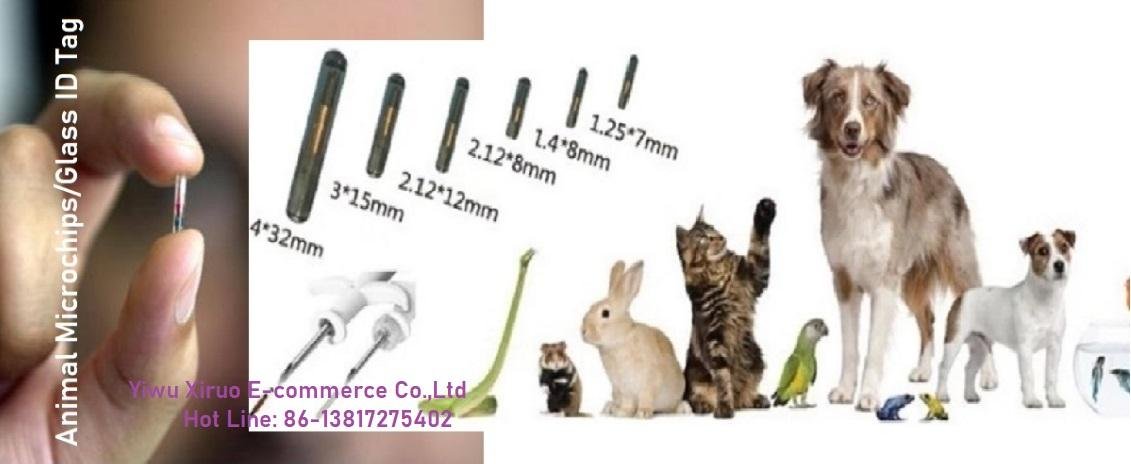 Animal Pet Microchip Rfid Pet Microchip ISO11784/85 LF 134.2khz Identification 