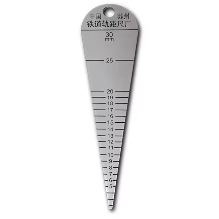 Stainless Rail Joint Gap Gauge Ruler for Railway Track Joint Clearance Measureme