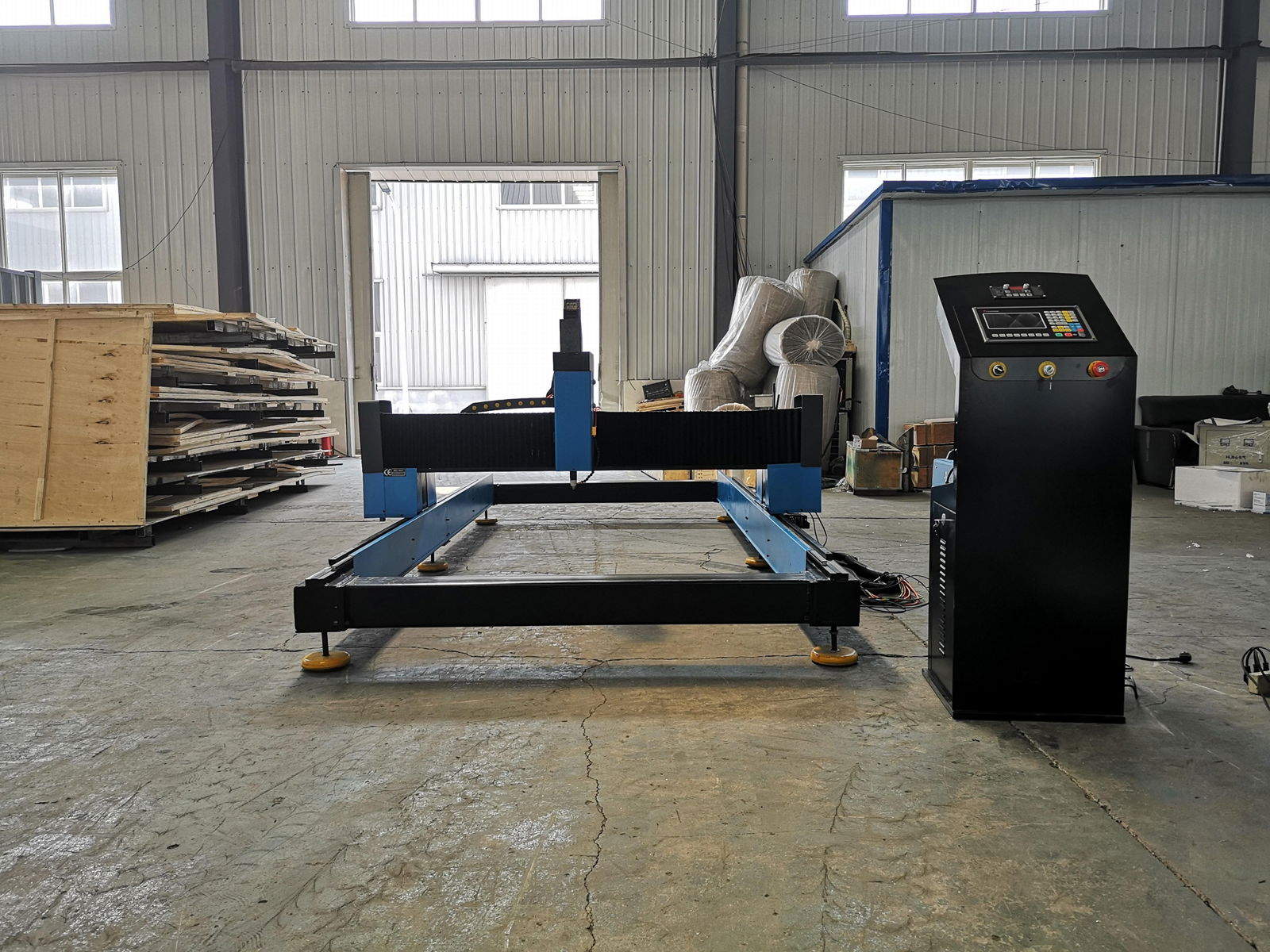 3000*6000MM smokeless Hypertherm Gantry CNC Plasma Cutter for Sheet Metal Manufa 2