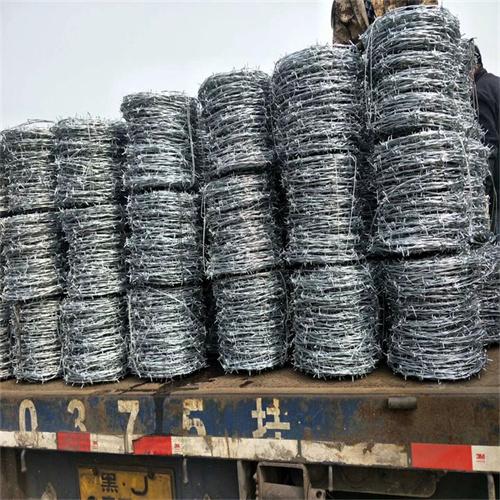 黑龙江现货双股刺绳厂家供应五常热镀锌刺绳刺网安达带刺铁丝网 5