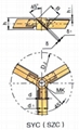 Open Turbine Impeller Three Sway Leaves Turbo-agitator 3