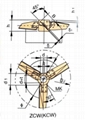 Three Leaves revolving Oar Blender High Efficiency Axial Flow Impeller 5