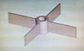 The Four Flat Leaves Integral Openning Turbo-agitator Mixer Impeller 1