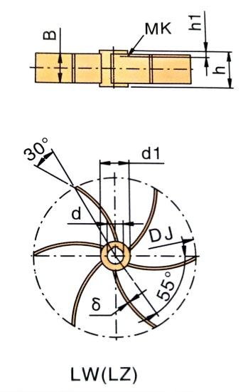 Six Flat Leaves Turbo-agitator Six Flat Blades Integral Open Turbine Impeller 4