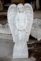 Factory Price Life Size  White Marble Angel Statue for Outdoor Garden decor