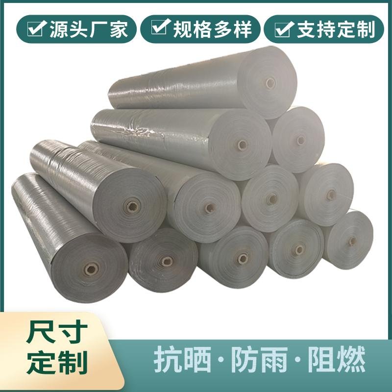 灰銀色PE篷布卷聚乙烯塑料編織防水布卷全新料品質 4