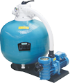 Swimming pool filter and pump filtration combo