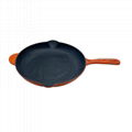 AS-SK10 SK12 Enameled Cast Iron Frying Pan 1